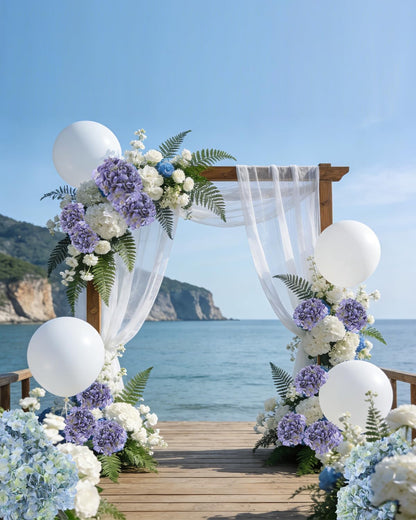 3pcs Lush Real Touch Hydrangea Artificial Flowers,Blue | 6.5" Flower Head, 24.8" Faux Bloom Flowers Stems for Home DIY Wedding Bouquet Arrangements Centerpieces Party Decor