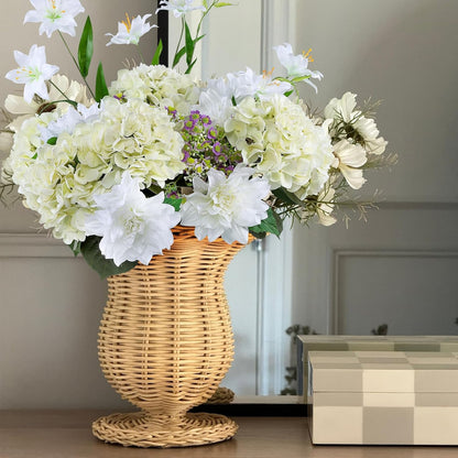 3pcs Lush Real Touch Hydrangea Artificial Flowers,Blue | 6.5" Flower Head, 24.8" Faux Bloom Flowers Stems for Home DIY Wedding Bouquet Arrangements Centerpieces Party Decor