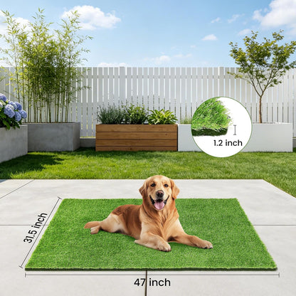 48" x 32" Premium Artificial Grass Mat for Dogs Cats