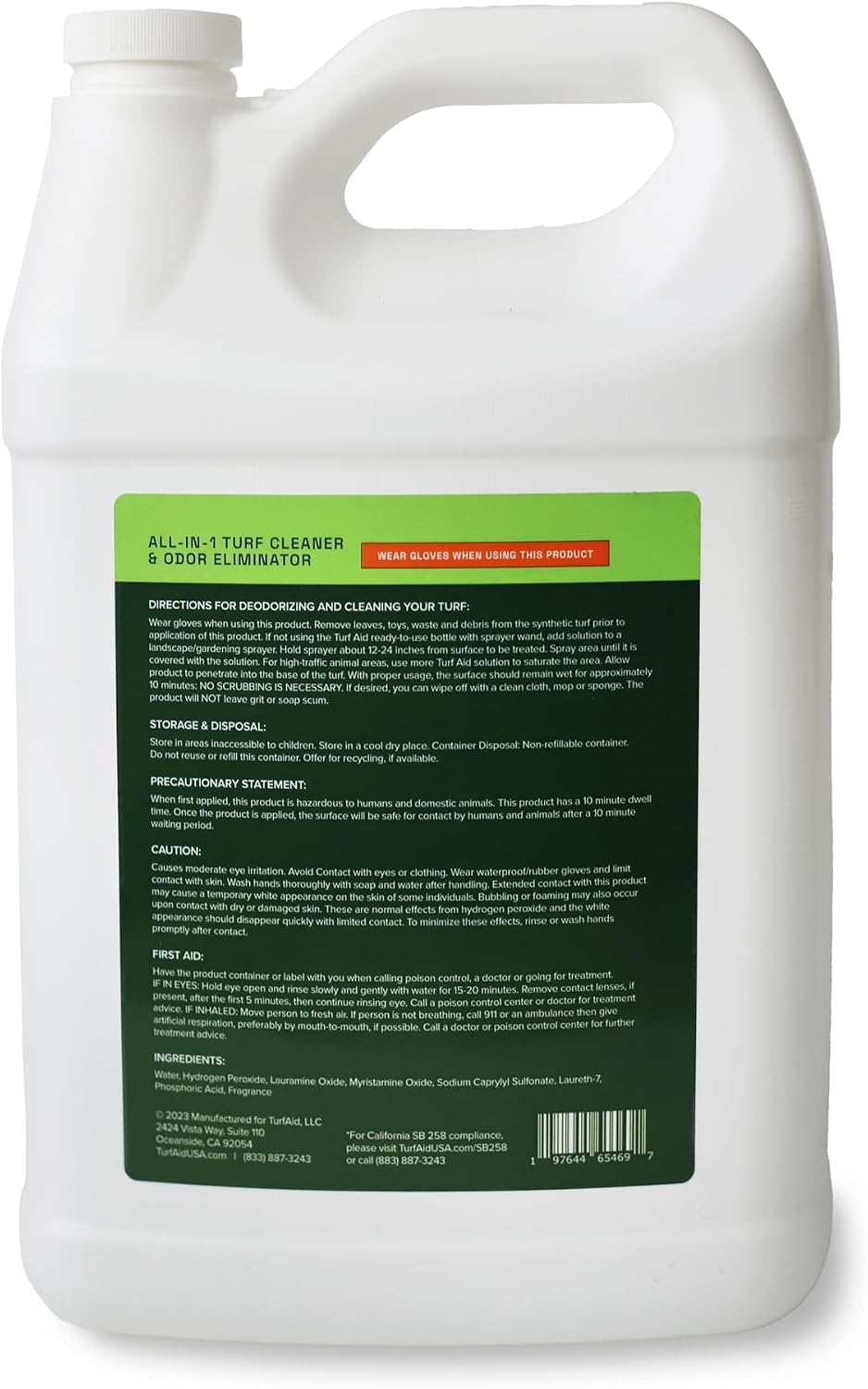 Turf Cleaner & Pet Odor Eliminator with Power Sprayer