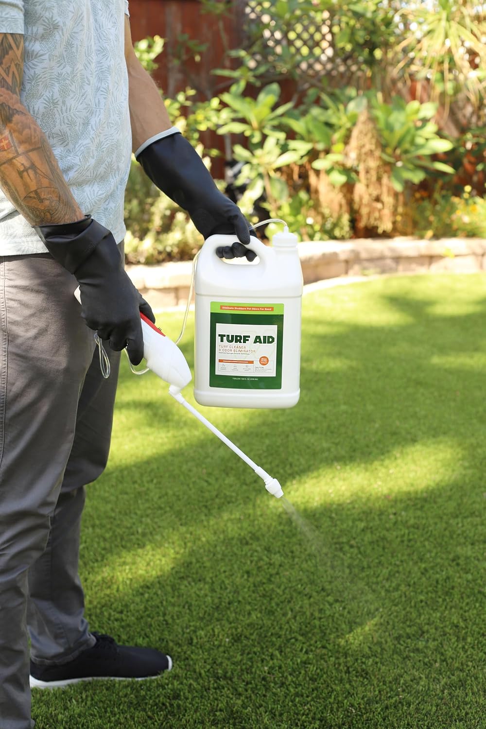 Turf Cleaner & Pet Odor Eliminator with Power Sprayer