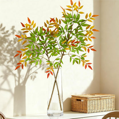Cherry Blossom Branches 39 Inch White Fake Flowers Spring Decorations for Home Decor, Artificial Flowers Long Stem Branches for Vase Wedding Office Party Table Decor Centerpieces