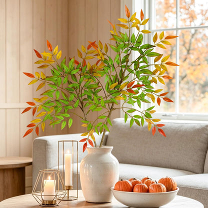 Cherry Blossom Branches 39 Inch White Fake Flowers Spring Decorations for Home Decor, Artificial Flowers Long Stem Branches for Vase Wedding Office Party Table Decor Centerpieces