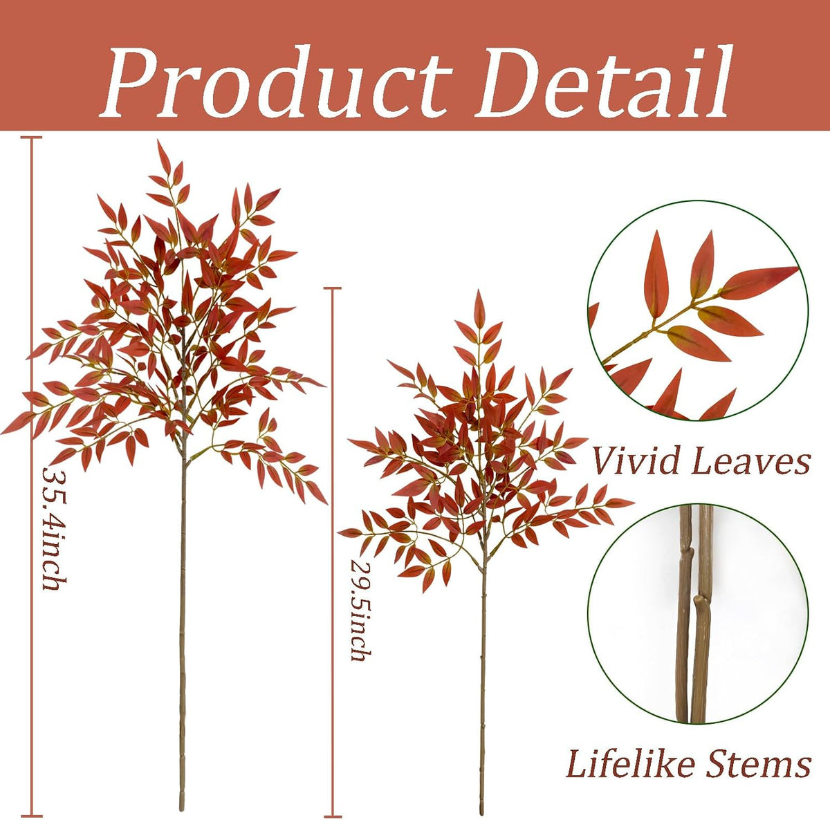 Cherry Blossom Branches 39 Inch White Fake Flowers Spring Decorations for Home Decor, Artificial Flowers Long Stem Branches for Vase Wedding Office Party Table Decor Centerpieces