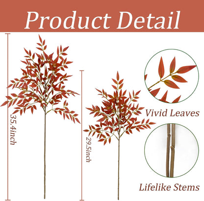 Cherry Blossom Branches 39 Inch White Fake Flowers Spring Decorations for Home Decor, Artificial Flowers Long Stem Branches for Vase Wedding Office Party Table Decor Centerpieces