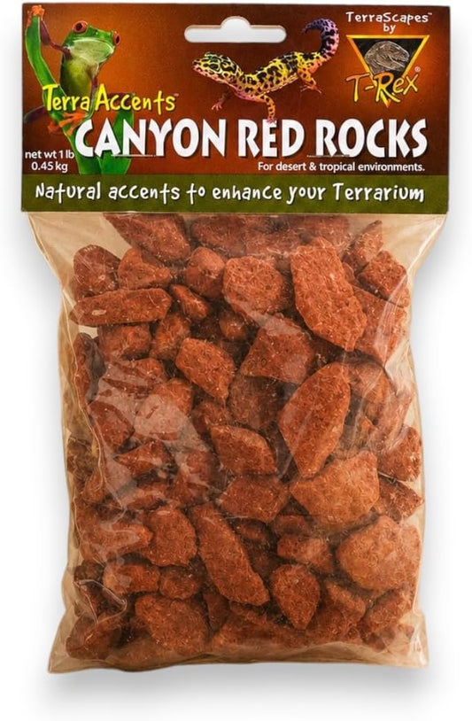 T-Rex Reptile Terrarium Décor -Terra Accents Canyon Red Rocks