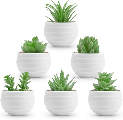 6 Pack Fake Plants Small Realistic Succulents Plants Artificial for Home Room Decor Indoor