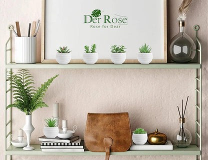 6 Pack Fake Plants Small Realistic Succulents Plants Artificial for Home Room Decor Indoor