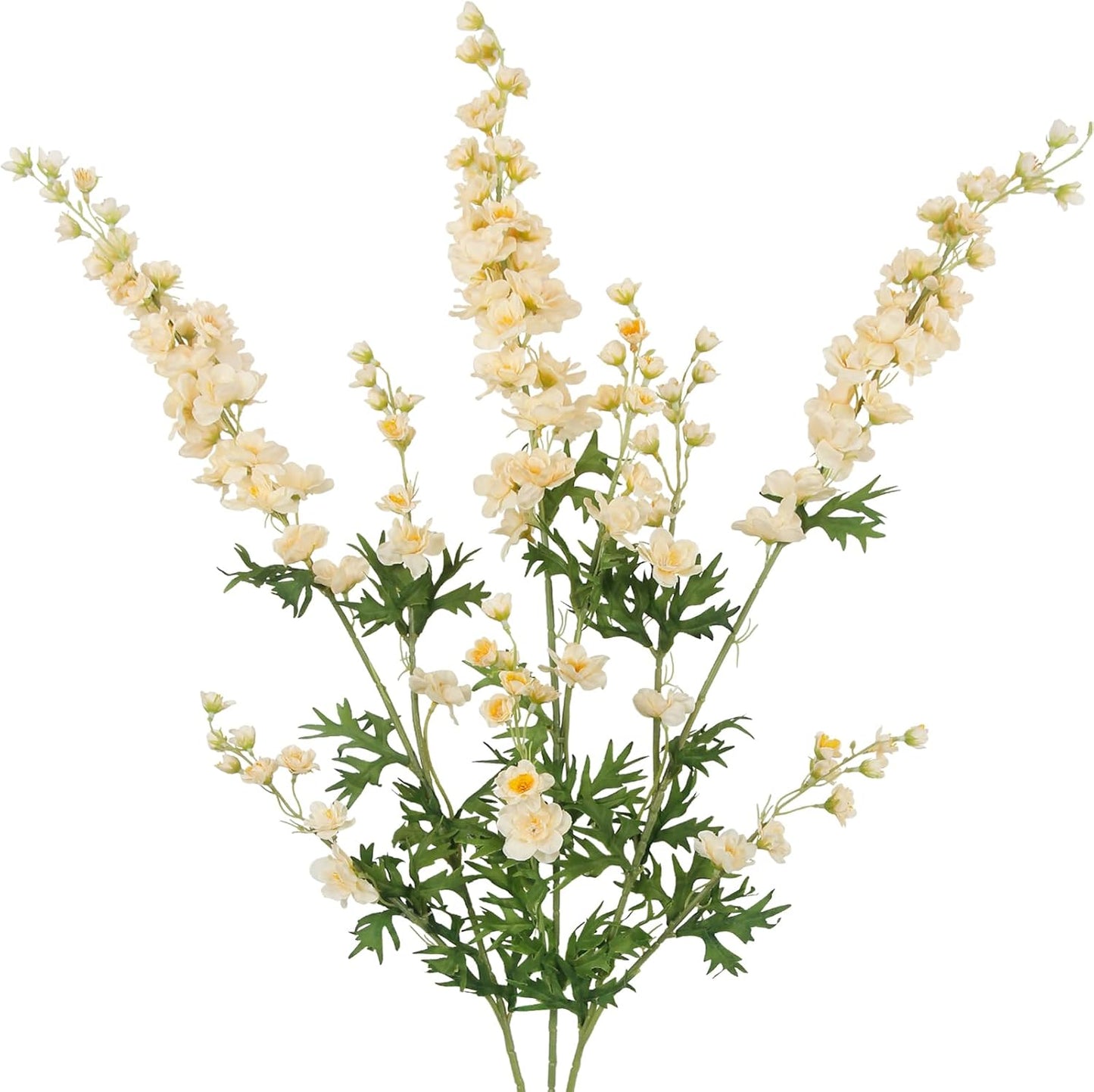 3 Pcs Delphinium Artificial Flowers Bulk 35" Long Stem Silk Larkspur Flowers Artificial Snapdragon Flower Stems Pink Faux Bouquets for Tall Vase Floral Arrangements Home Outdoor Wedding Decor