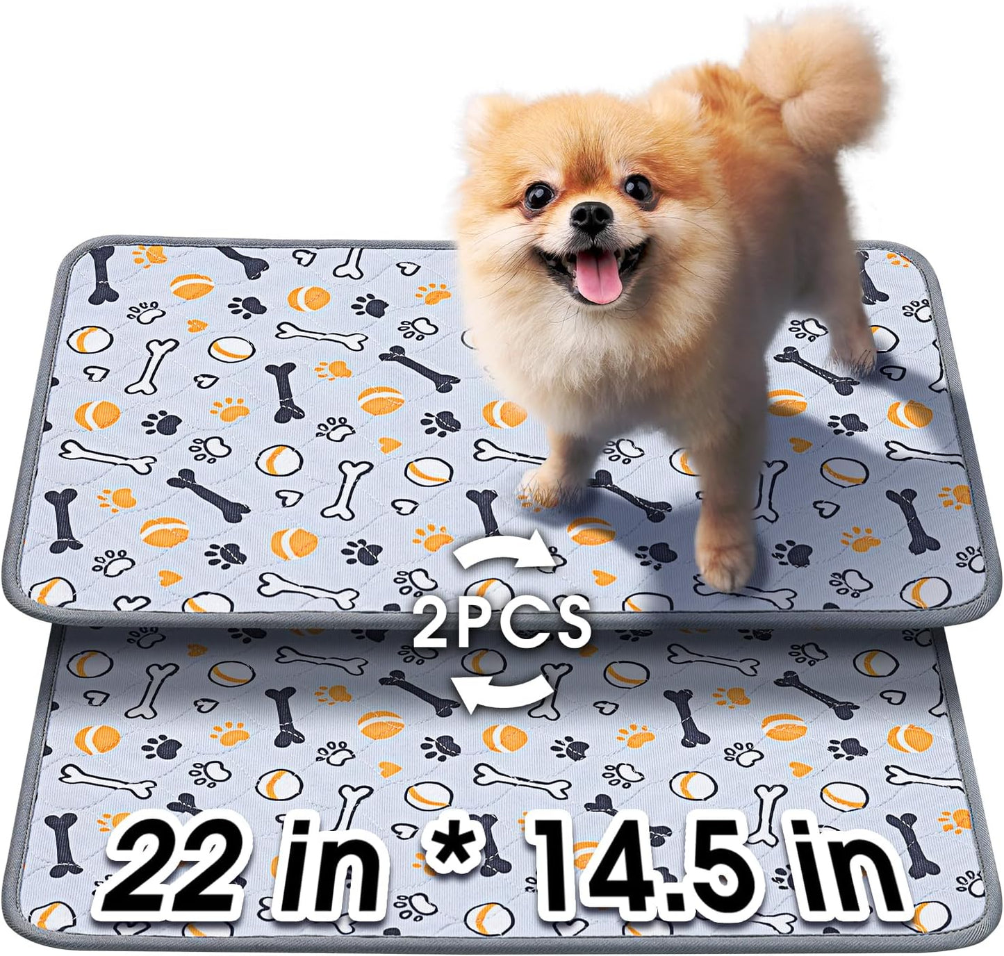 Dog Grass Pad with Tray Large, 41"x27", 2 Reusable Artificial Turf for Dogs Potty, Waterproof Non-Slip Washable Pee Pads, Quickly Absorbency Portable Dog Litter Box for Indoor/Outdoor Use