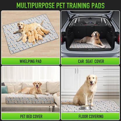 Dog Grass Pad with Tray Large, 41"x27", 2 Reusable Artificial Turf for Dogs Potty, Waterproof Non-Slip Washable Pee Pads, Quickly Absorbency Portable Dog Litter Box for Indoor/Outdoor Use