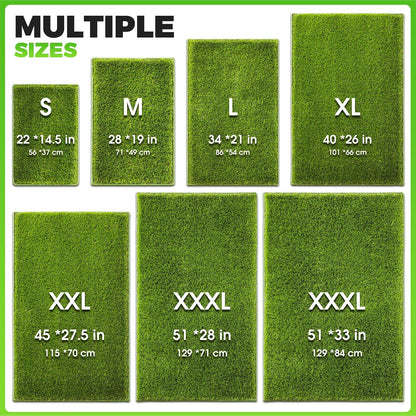 Dog Grass Pad with Tray Large, 41"x27", 2 Reusable Artificial Turf for Dogs Potty, Waterproof Non-Slip Washable Pee Pads, Quickly Absorbency Portable Dog Litter Box for Indoor/Outdoor Use