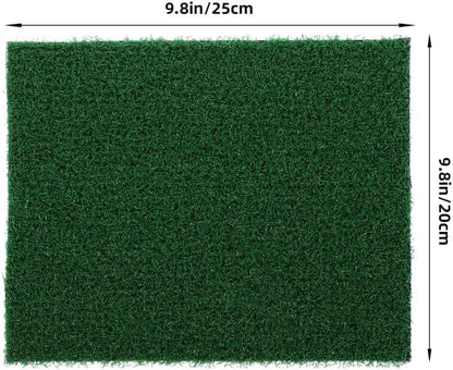 Fish Tank Simulation Turf Mat 9.8X7.9 Inches Artificial Turf for Turtle Basking Platform Home Landscaping Flowerpot Decoration