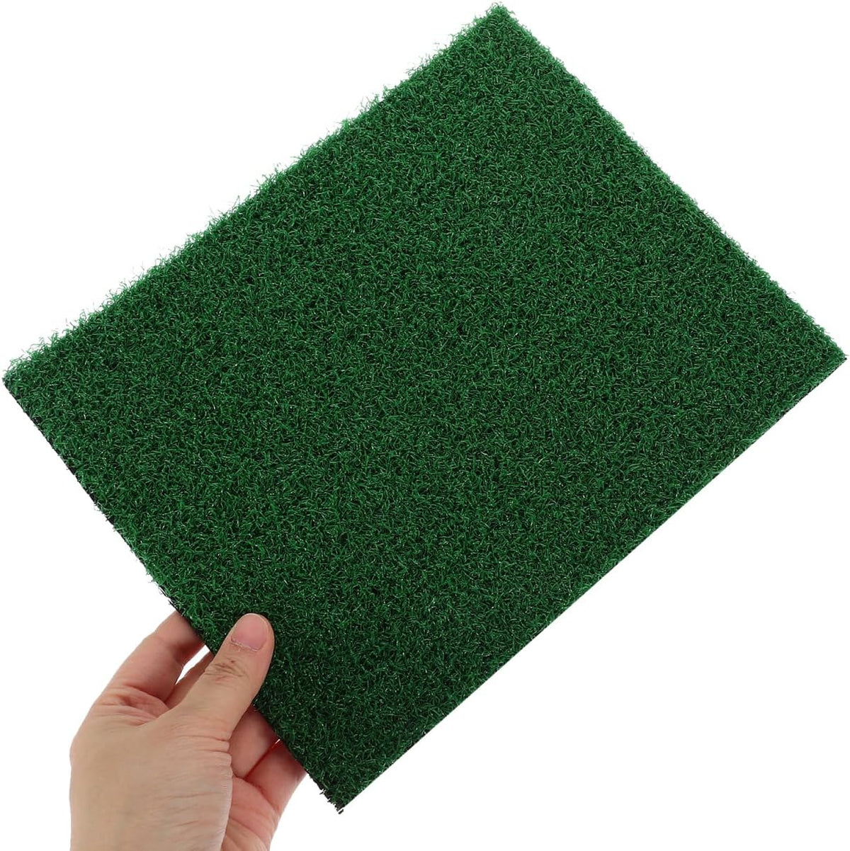 Fish Tank Simulation Turf Mat 9.8X7.9 Inches Artificial Turf for Turtle Basking Platform Home Landscaping Flowerpot Decoration