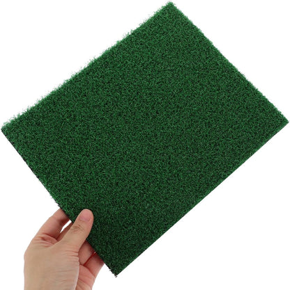 Fish Tank Simulation Turf Mat 9.8X7.9 Inches Artificial Turf for Turtle Basking Platform Home Landscaping Flowerpot Decoration