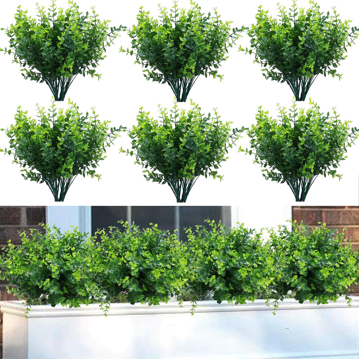 ‌8 Pack Fake Hanging Plants Weeping Willlow Vines UV Resistant Artificial Ivy Greenery Stems for Indoor Outdoor Home Porch Garden Decor