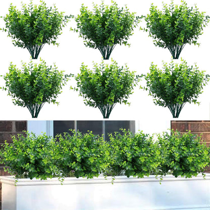 ‌8 Pack Fake Hanging Plants Weeping Willlow Vines UV Resistant Artificial Ivy Greenery Stems for Indoor Outdoor Home Porch Garden Decor