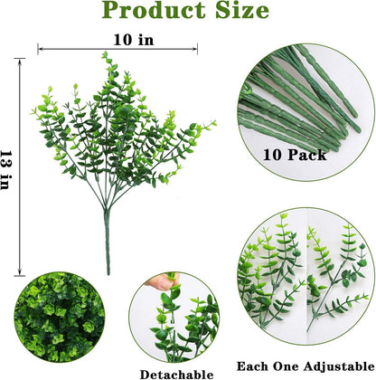 ‌8 Pack Fake Hanging Plants Weeping Willlow Vines UV Resistant Artificial Ivy Greenery Stems for Indoor Outdoor Home Porch Garden Decor