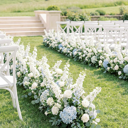 24Pcs White Delphinium Artificial Flowers Bulk 33.5" Long Stem Silk Delphinium for Tall Vase Look Real Wedding Event Larkspur Flowers for Table Centerpieces Home Garden Outdoor Decor