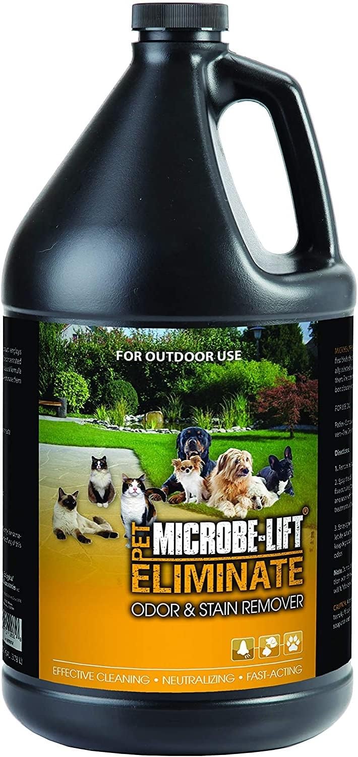 Outdoor Pet Odor Eliminator For Strong Odor On Turf, Patios, Deck, and Lawns - Keeps Pets From Going in Same Spot, 32oz