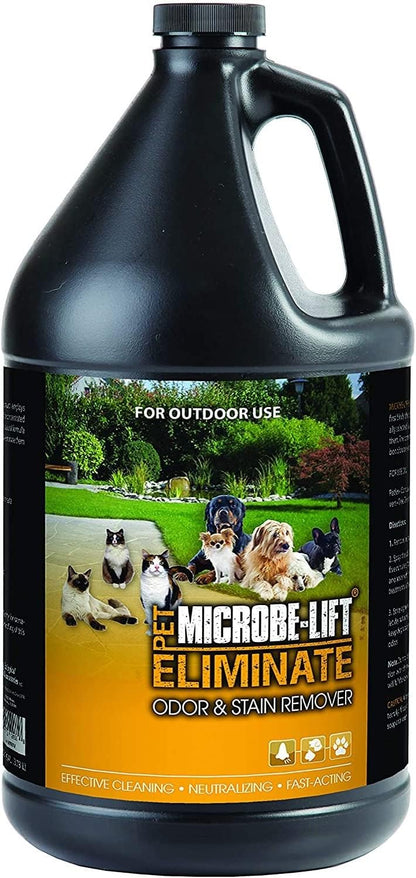 Outdoor Pet Odor Eliminator For Strong Odor On Turf, Patios, Deck, and Lawns - Keeps Pets From Going in Same Spot, 32oz