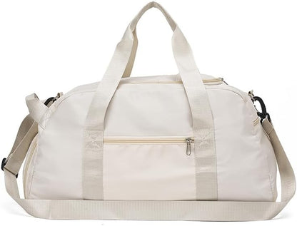 Gym Duffle Bag for Men Women, 3 in 1 Sports Duffle Bag with Shoe Compartment, Large Lightweight Weekender Travel Duffel Bag, Carry on Backpack (Yellow)