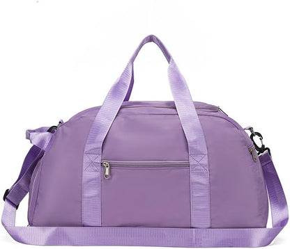 Gym Duffle Bag for Men Women, 3 in 1 Sports Duffle Bag with Shoe Compartment, Large Lightweight Weekender Travel Duffel Bag, Carry on Backpack (Yellow)