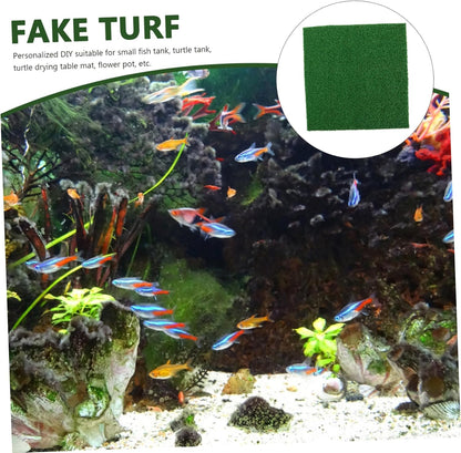 Turtle Basking Platform Turf with Climbing Design for Aquarium