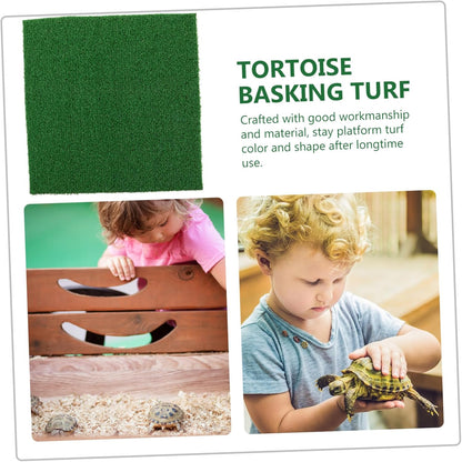 Turtle Basking Platform Turf with Climbing Design for Aquarium