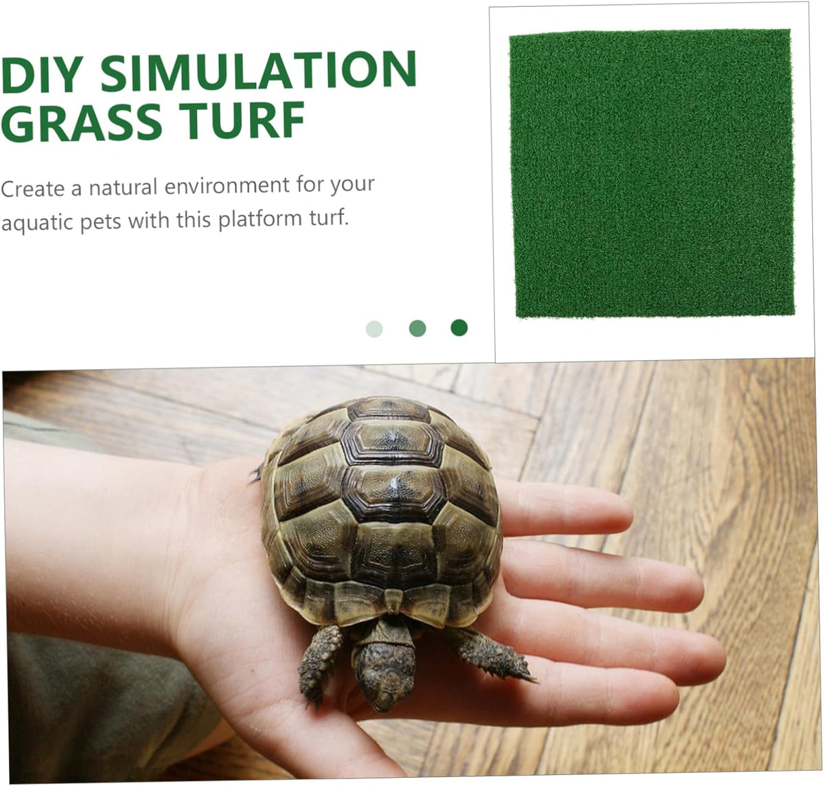Turtle Basking Platform Turf with Climbing Design for Aquarium