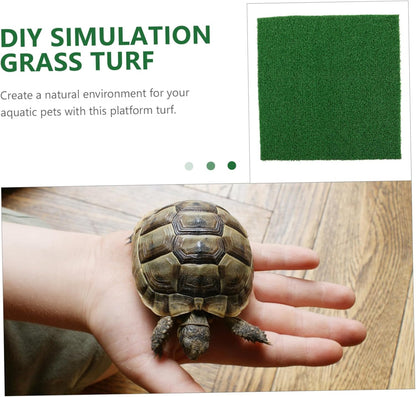 Turtle Basking Platform Turf with Climbing Design for Aquarium