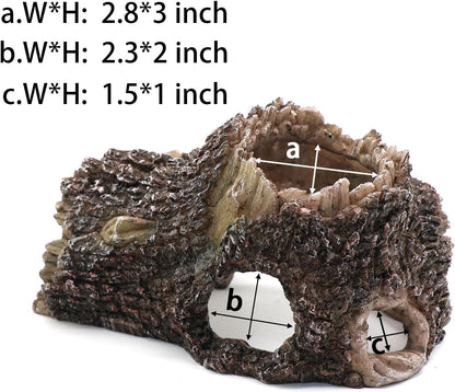 Turtle Basking Platform Shale Scape Step Ledge, Reptile Ladder Resting Terrace Aquarium Decor, Great for Reptiles, Amphibians, Frogs, Small Turtle