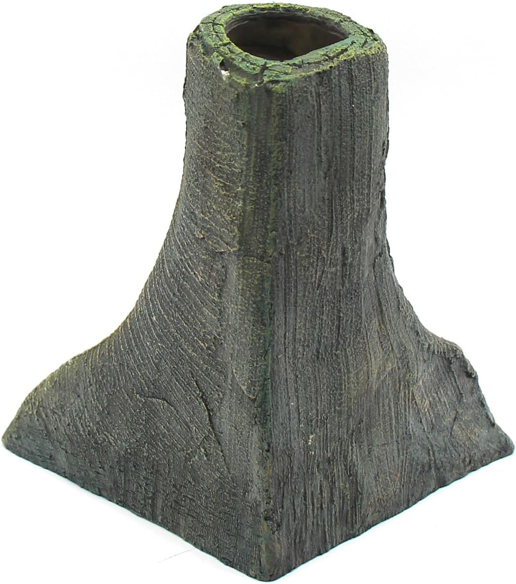 Turtle Basking Platform Shale Scape Step Ledge, Reptile Ladder Resting Terrace Aquarium Decor, Great for Reptiles, Amphibians, Frogs, Small Turtle