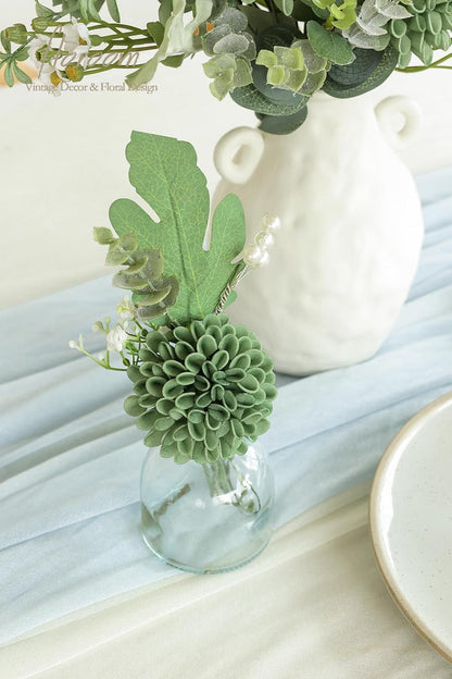 Artificial Dahlia Flowers 25pcs Real Looking Ivory Foam Fake Roses with Stems for DIY Wedding Bouquets White Bridal Shower Centerpieces Floral Arrangements Party Tables Home Decoration