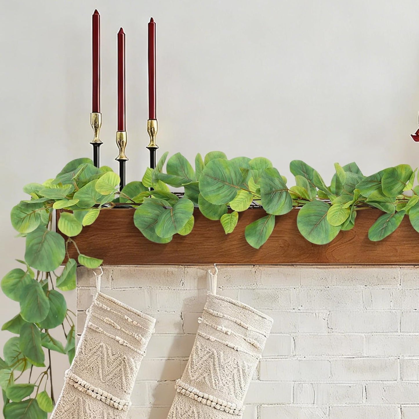 Artificial Willow Leaves Vine Twigs 2Pcs 6.2Ft Fake Hanging Plant Silk Leaf Ivy Garland Faux Italian Ruscus Greenery Indoor Outdoor Wedding Arch Jungle Beach Birthday Party Garden Decor