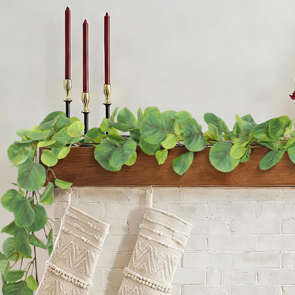 Artificial Willow Leaves Vine Twigs 2Pcs 6.2Ft Fake Hanging Plant Silk Leaf Ivy Garland Faux Italian Ruscus Greenery Indoor Outdoor Wedding Arch Jungle Beach Birthday Party Garden Decor