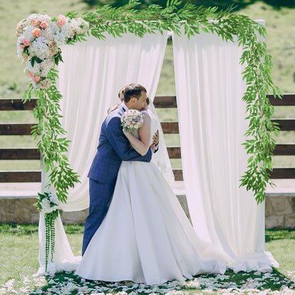 Artificial Willow Leaves Vine Twigs 2Pcs 6.2Ft Fake Hanging Plant Silk Leaf Ivy Garland Faux Italian Ruscus Greenery Indoor Outdoor Wedding Arch Jungle Beach Birthday Party Garden Decor