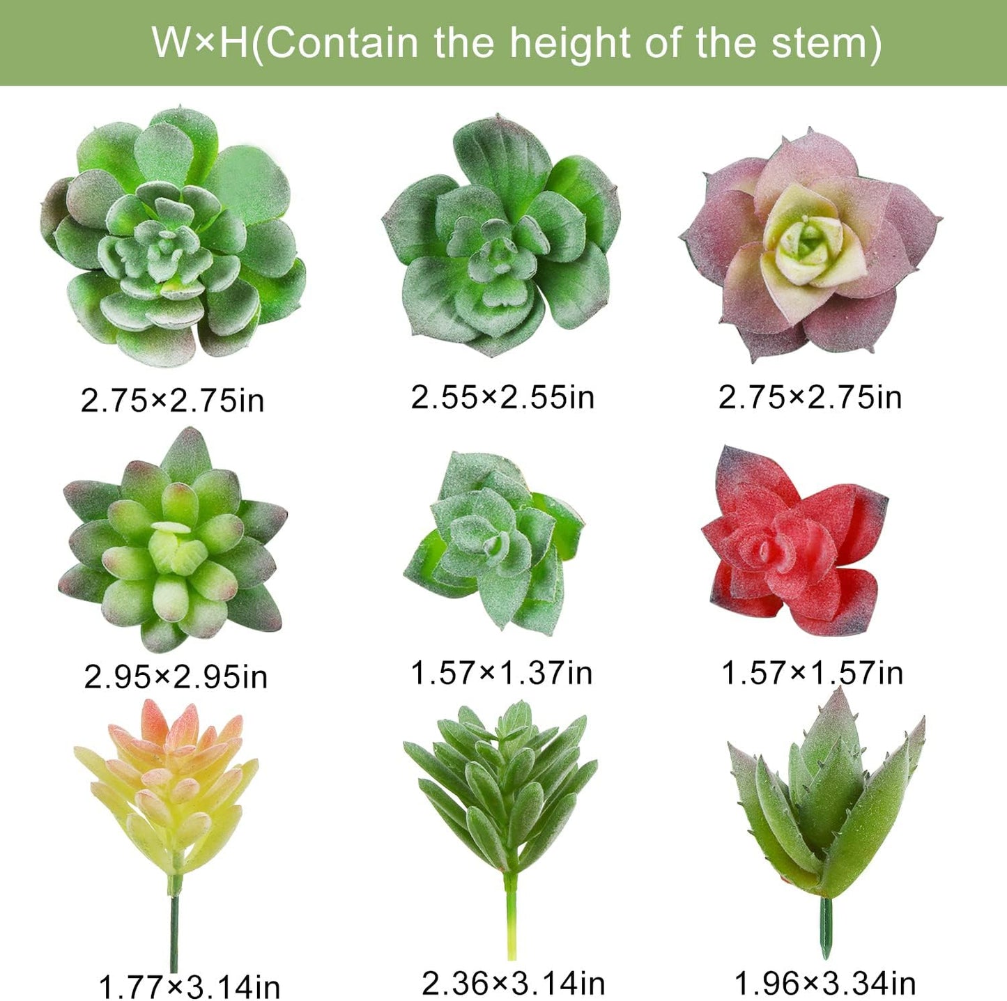 18pcs Mini Artificial Succulent Plant,Flocked Faux Succulent for Floral Wall Garden Arrangement Home Office Decor,Unpotted