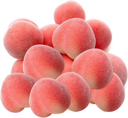 18Pcs Artificial Peach Fake Peach Mini Fruit Small Peach Simulation Lifelike for Home Cabinet Table Party Kitchen Decoration Photography Prop