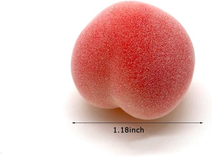 18Pcs Artificial Peach Fake Peach Mini Fruit Small Peach Simulation Lifelike for Home Cabinet Table Party Kitchen Decoration Photography Prop