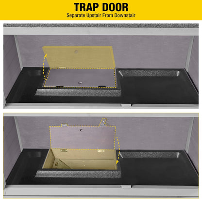 Pet Playpen Guinea Pig Cage Small Animal Rabbit Exercise Pen with Waterproof Floor Liner - Extension Playpen ONLY