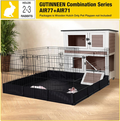 Pet Playpen Guinea Pig Cage Small Animal Rabbit Exercise Pen with Waterproof Floor Liner - Extension Playpen ONLY
