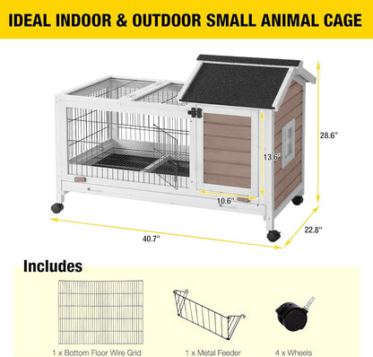 Pet Playpen Guinea Pig Cage Small Animal Rabbit Exercise Pen with Waterproof Floor Liner - Extension Playpen ONLY