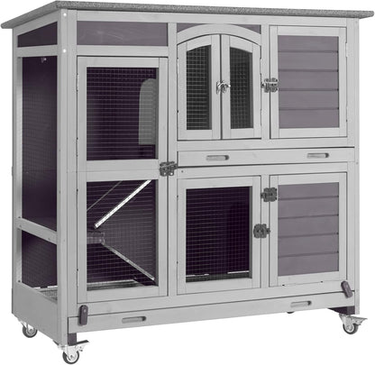 Pet Playpen Guinea Pig Cage Small Animal Rabbit Exercise Pen with Waterproof Floor Liner - Extension Playpen ONLY