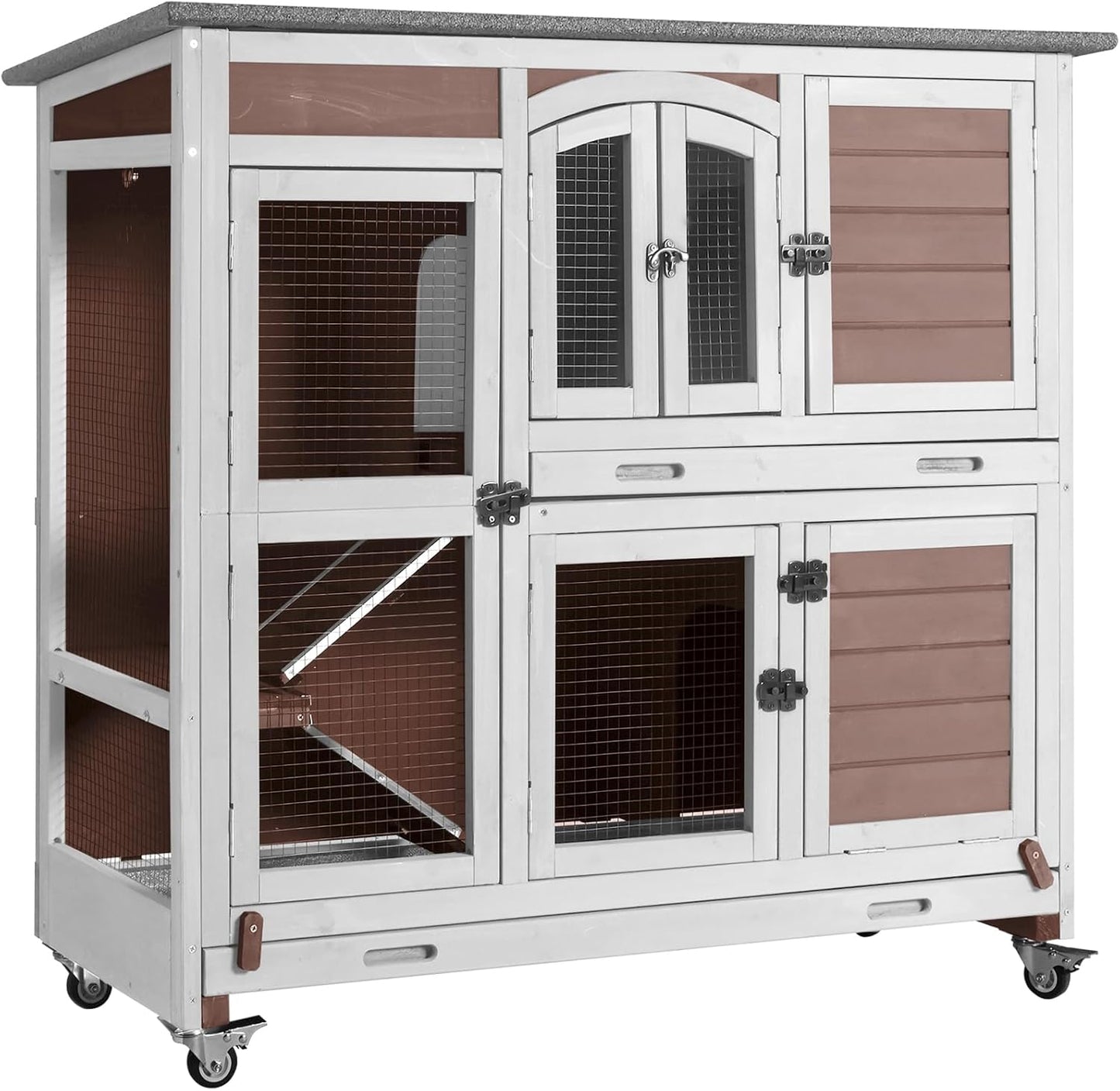 Pet Playpen Guinea Pig Cage Small Animal Rabbit Exercise Pen with Waterproof Floor Liner - Extension Playpen ONLY