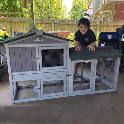 Pet Playpen Guinea Pig Cage Small Animal Rabbit Exercise Pen with Waterproof Floor Liner - Extension Playpen ONLY