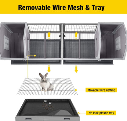 Pet Playpen Guinea Pig Cage Small Animal Rabbit Exercise Pen with Waterproof Floor Liner - Extension Playpen ONLY