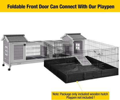 Pet Playpen Guinea Pig Cage Small Animal Rabbit Exercise Pen with Waterproof Floor Liner - Extension Playpen ONLY