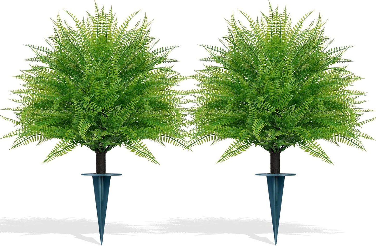 Artificial Cedar Topiary Trees with Ground Spike, 4 Pieces Fake Pine Shrubs Bushes, UV Resistant Faux Evergreen Cypress Tree Plants for Indoor Outdoor Planters Front Porch