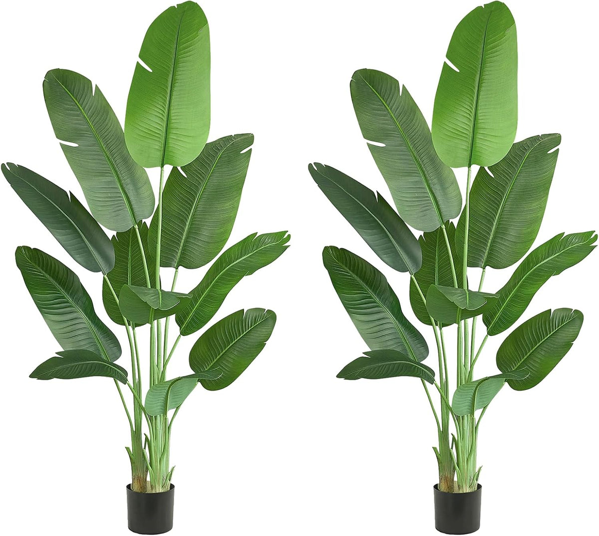 Birds of Paradise Artificial Plants Indoor, 4FT Fake Banana Tree
